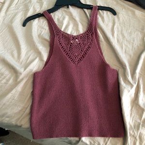 Knit crop top